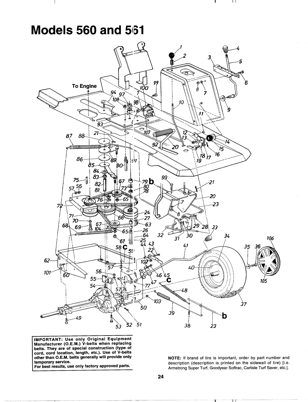 MTD 133I561F000, 133A560B00 manual 