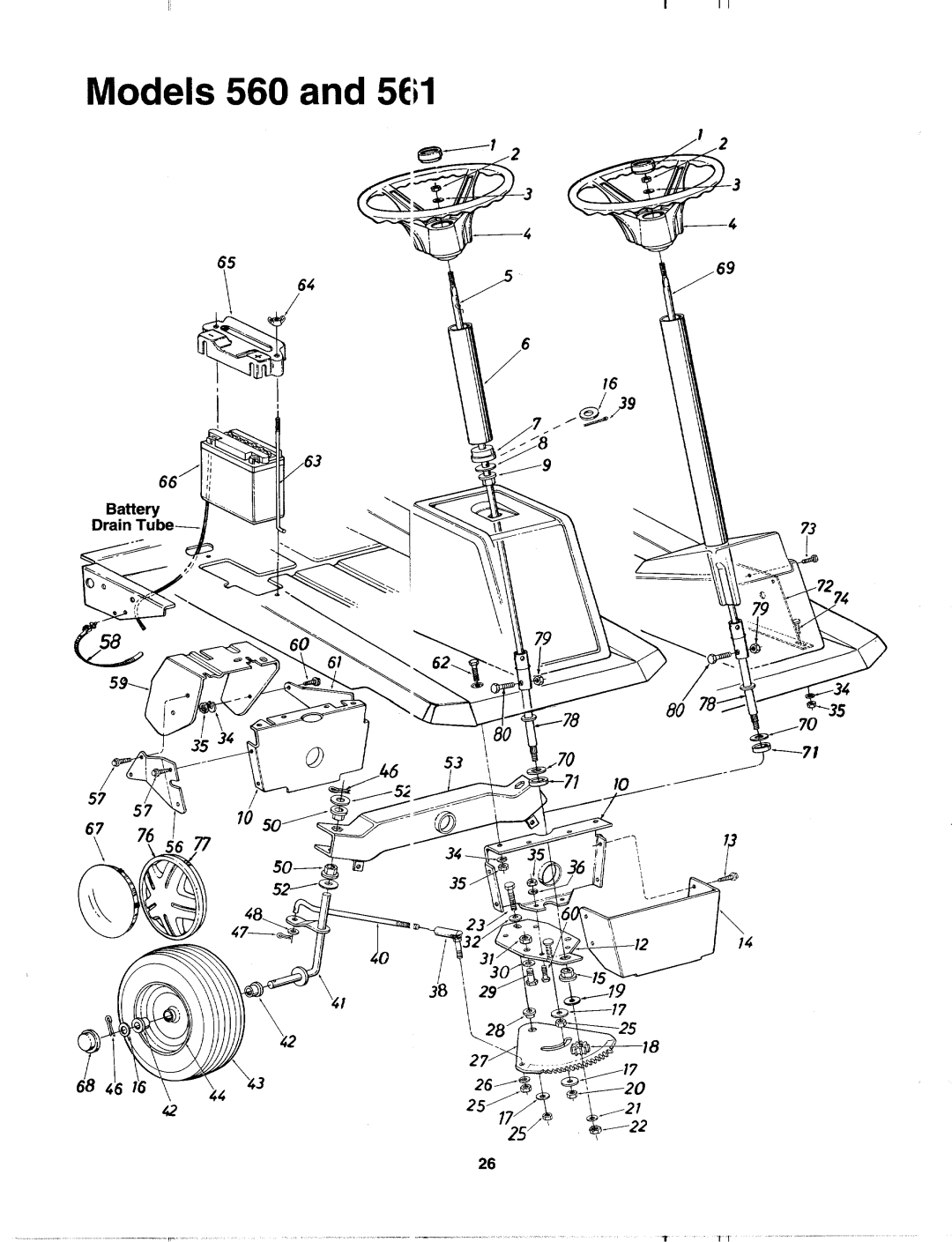 MTD 133I561F000, 133A560B00 manual 