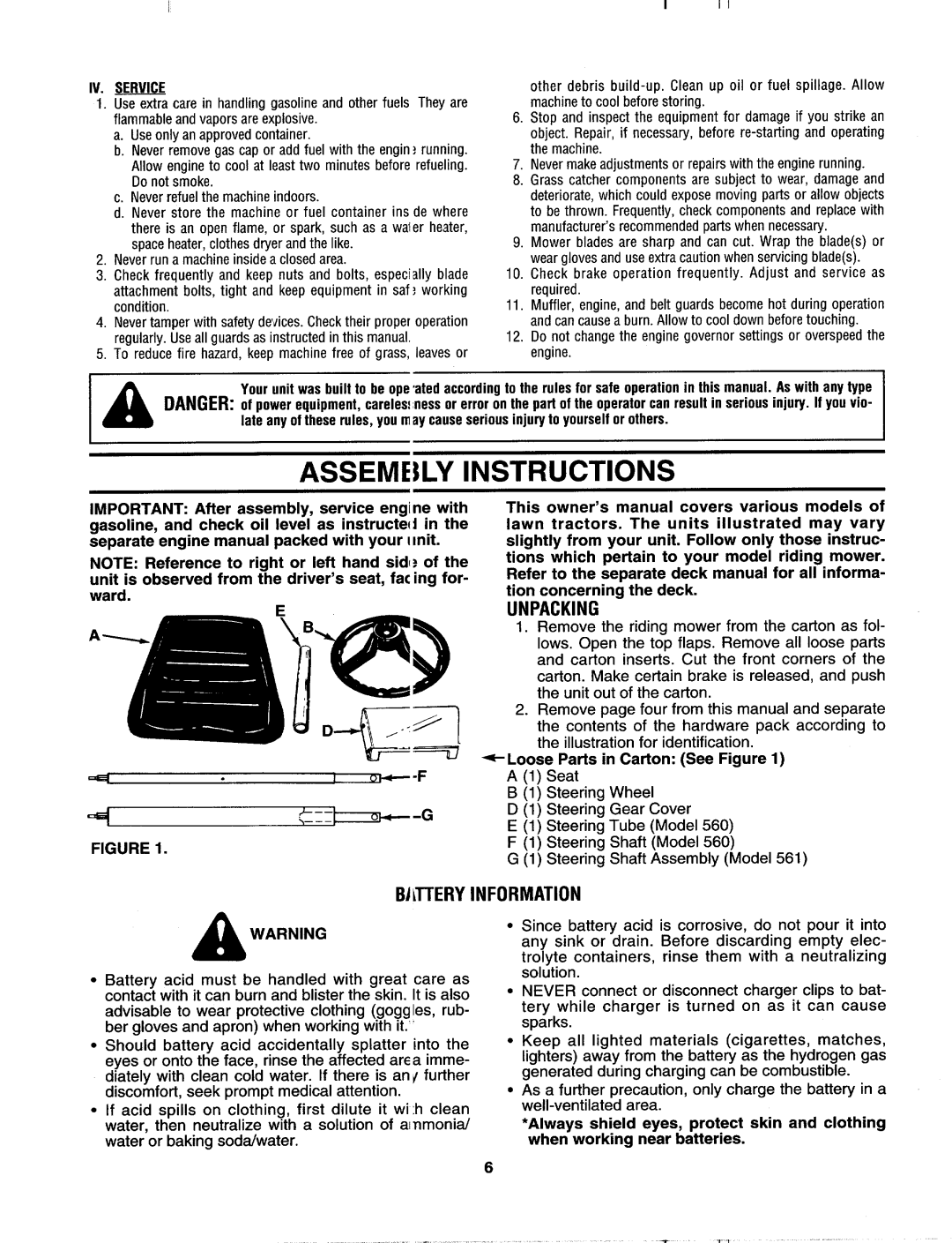 MTD 133I561F000, 133A560B00 manual 