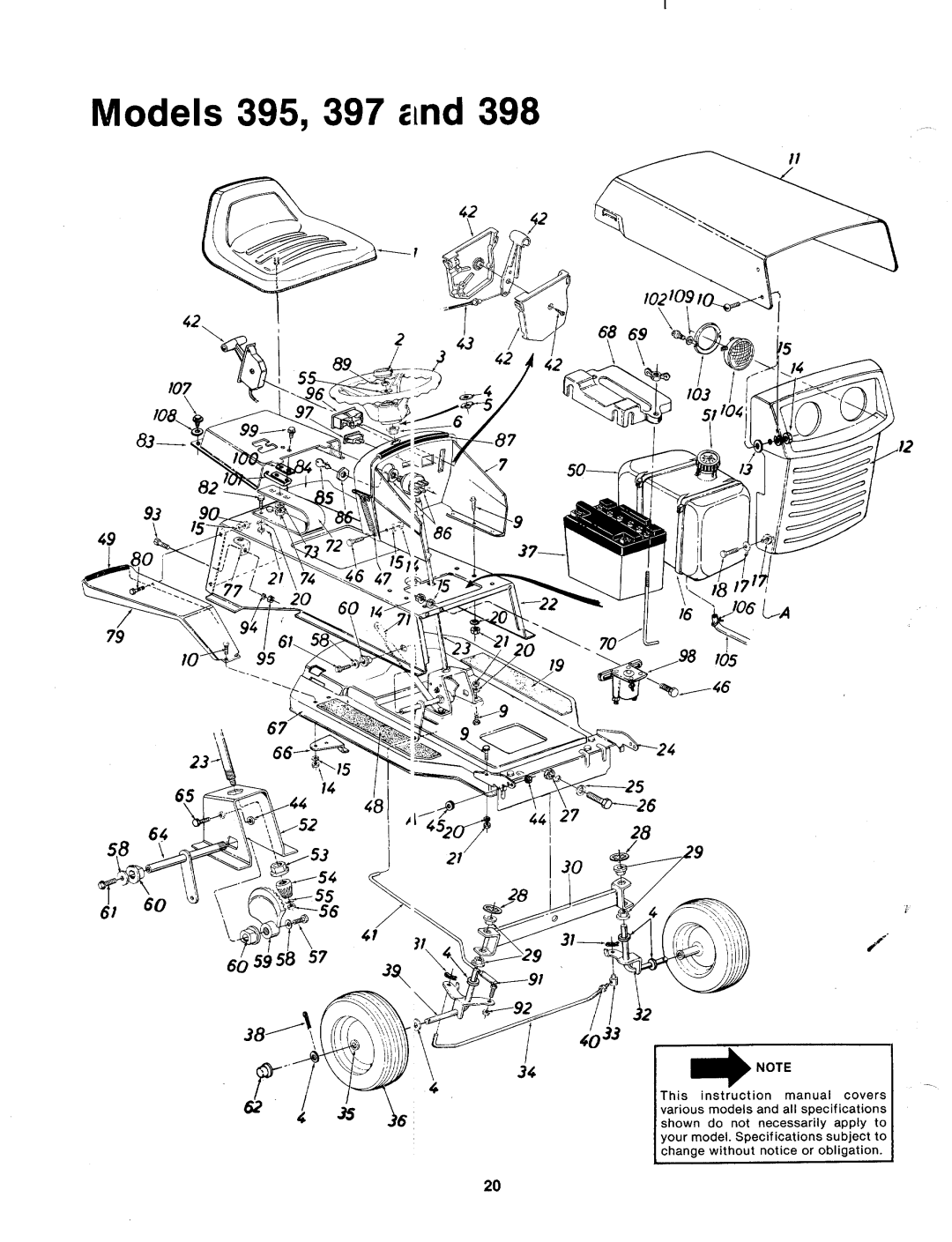 MTD 134-398-000, 134-395-000, 134-397-000 manual 