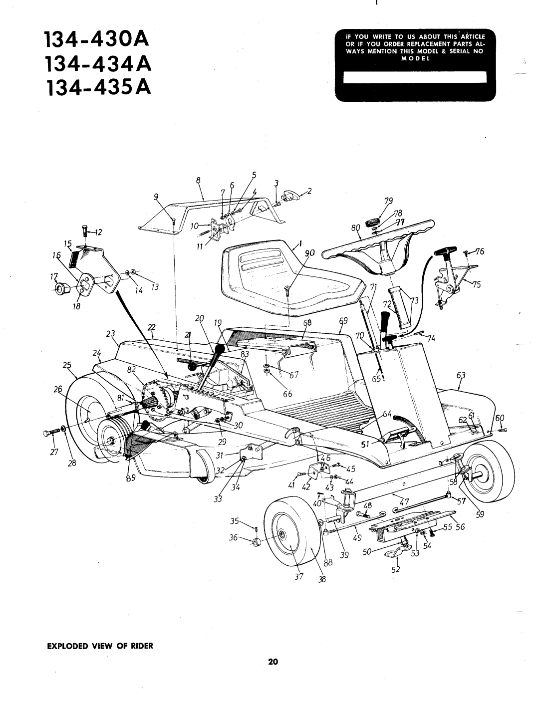 MTD 134-435A, 134-430A, 134-434A manual 