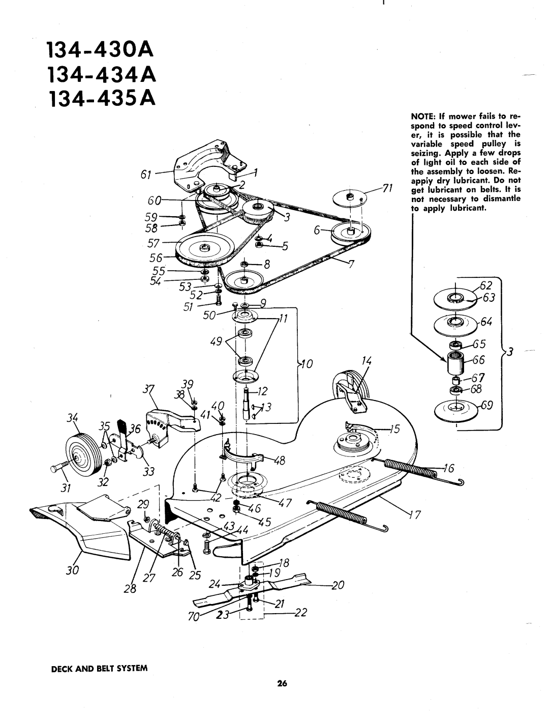 MTD 134-435A, 134-430A, 134-434A manual 