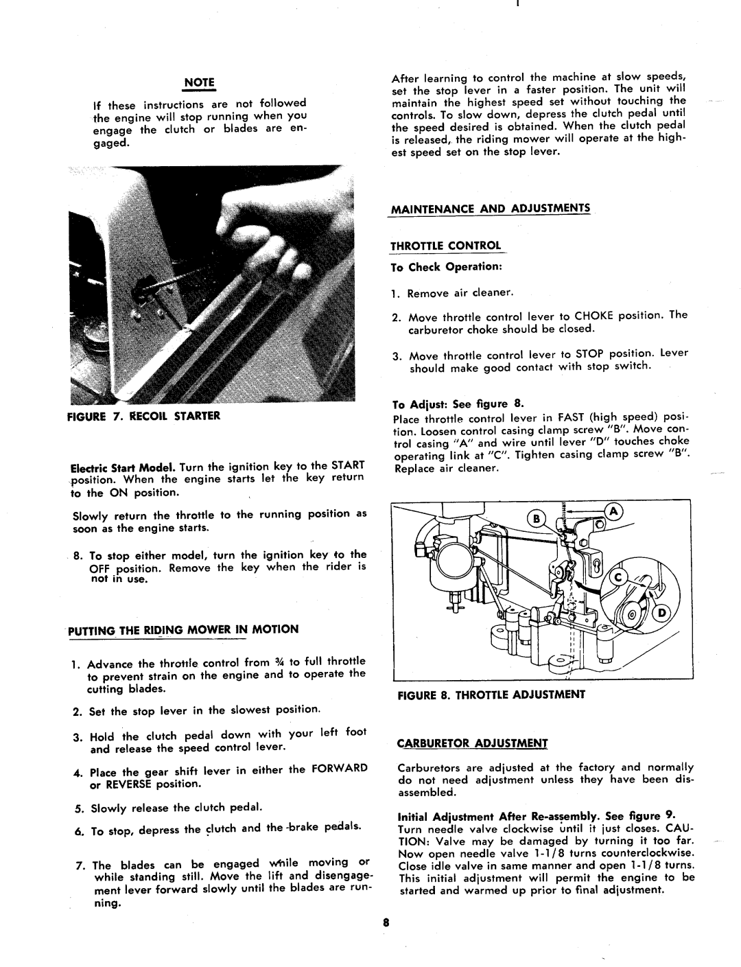 MTD 134-435A, 134-430A, 134-434A manual 