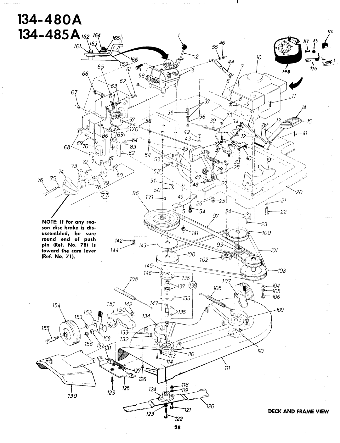 MTD 134-480A, 134-485A manual 