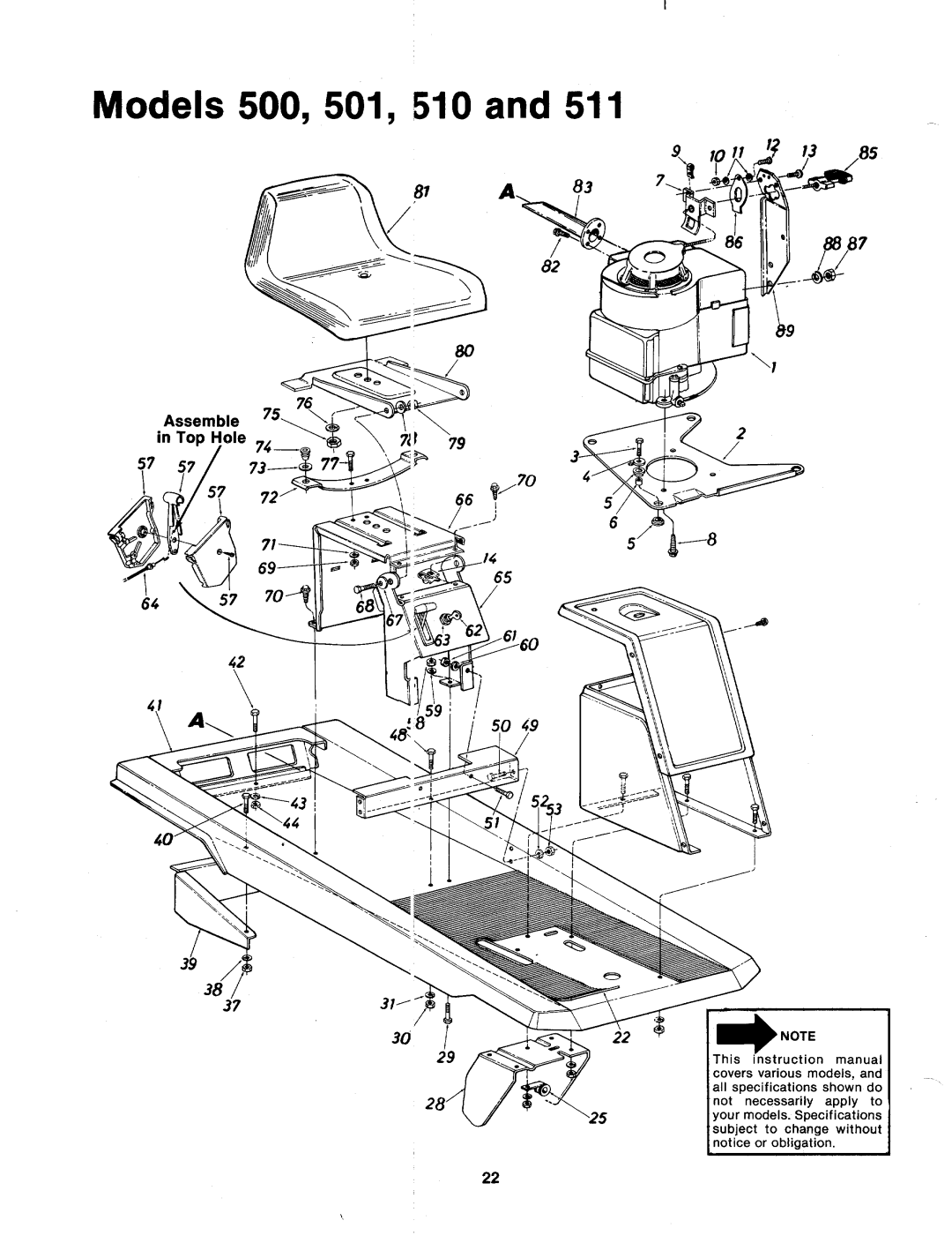 MTD 134-501-000, 134-511-000, 134-500-000, 134-510-000 manual 