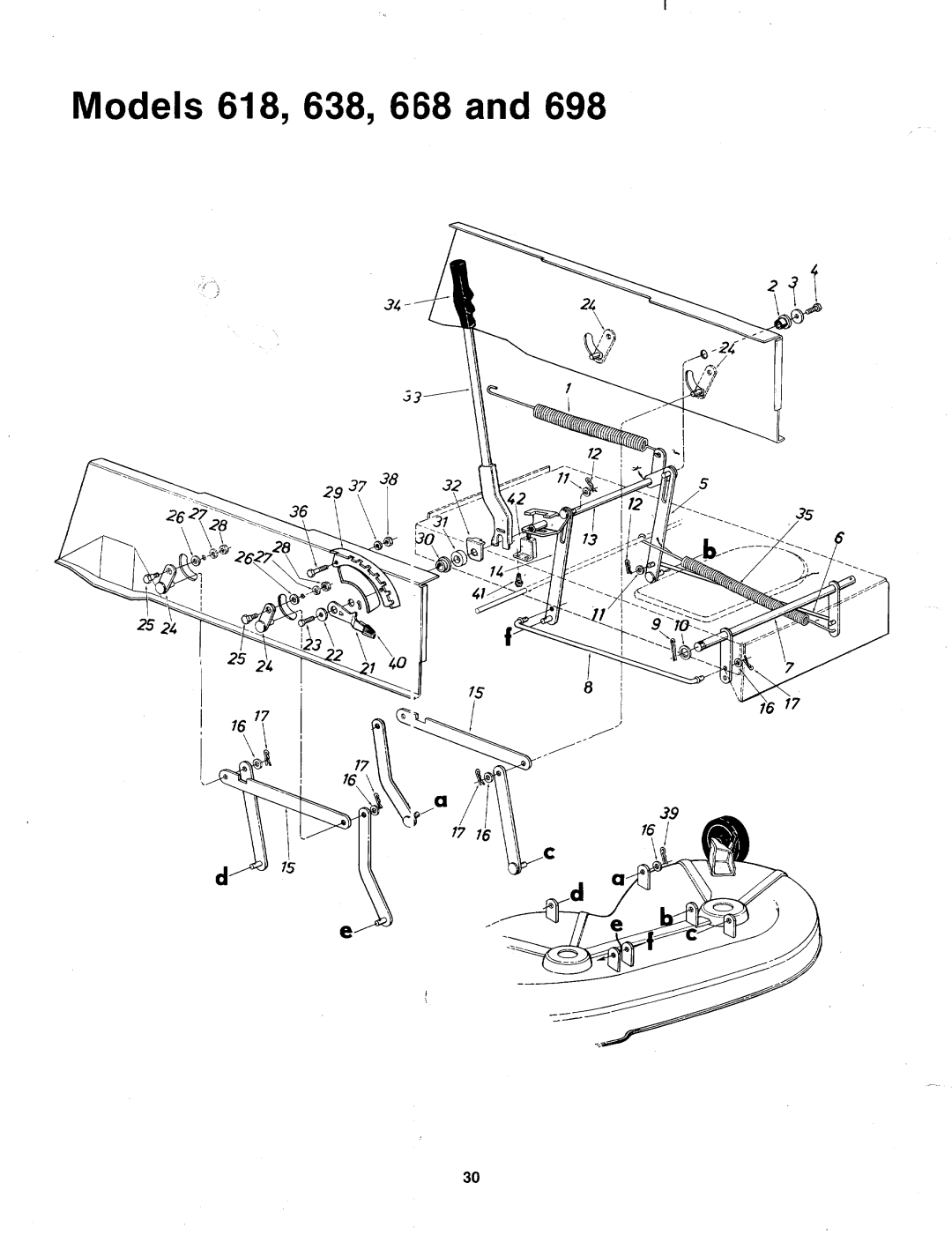 MTD 134-638-000, 134-698-000, 134-618-000, 134-668-000 manual 