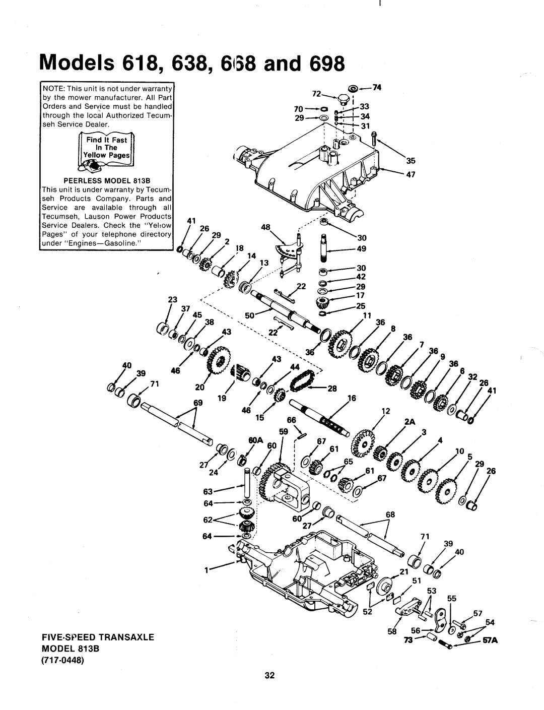 MTD 134-698-000, 134-618-000, 134-638-000, 134-668-000 manual 