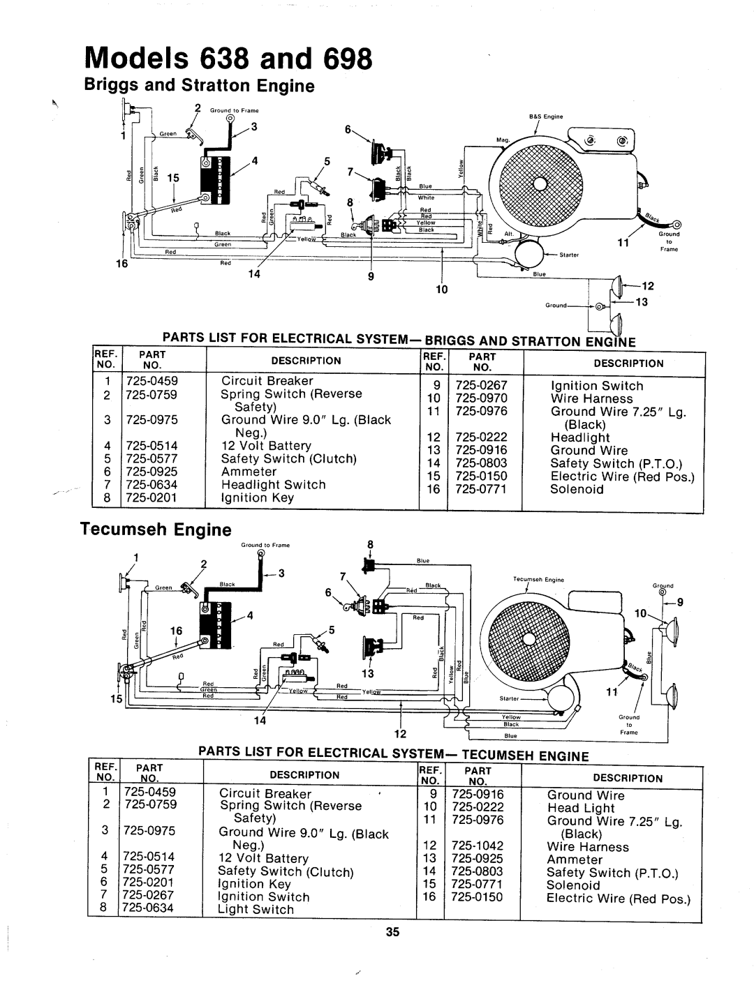 MTD 134-668-000, 134-698-000, 134-618-000, 134-638-000 manual 