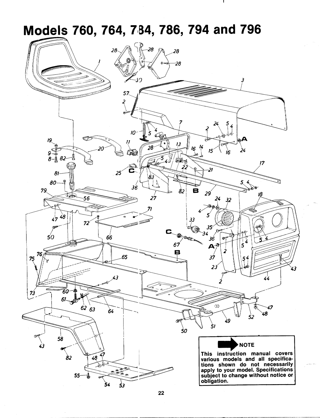 MTD 134-764-000, 134-785-000, 134-794-000, 134-795-000, 134-786-000, 134-796-000, 134-760-000, 134-784-000, 134-765-000 manual 