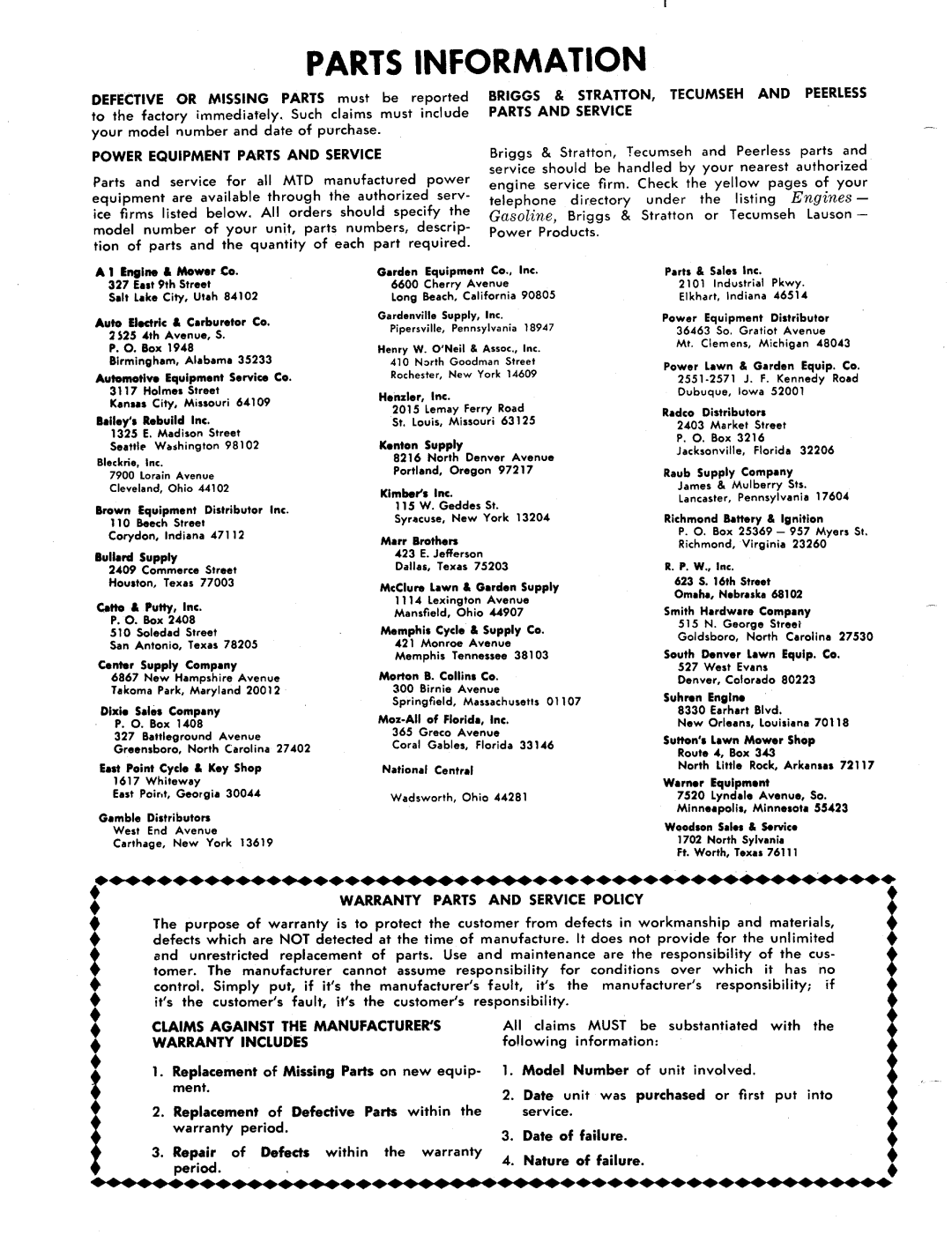 MTD 135-360A, 135-362A manual 