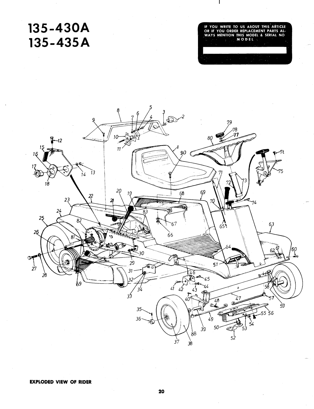 MTD 135-430A, 135-435A manual 