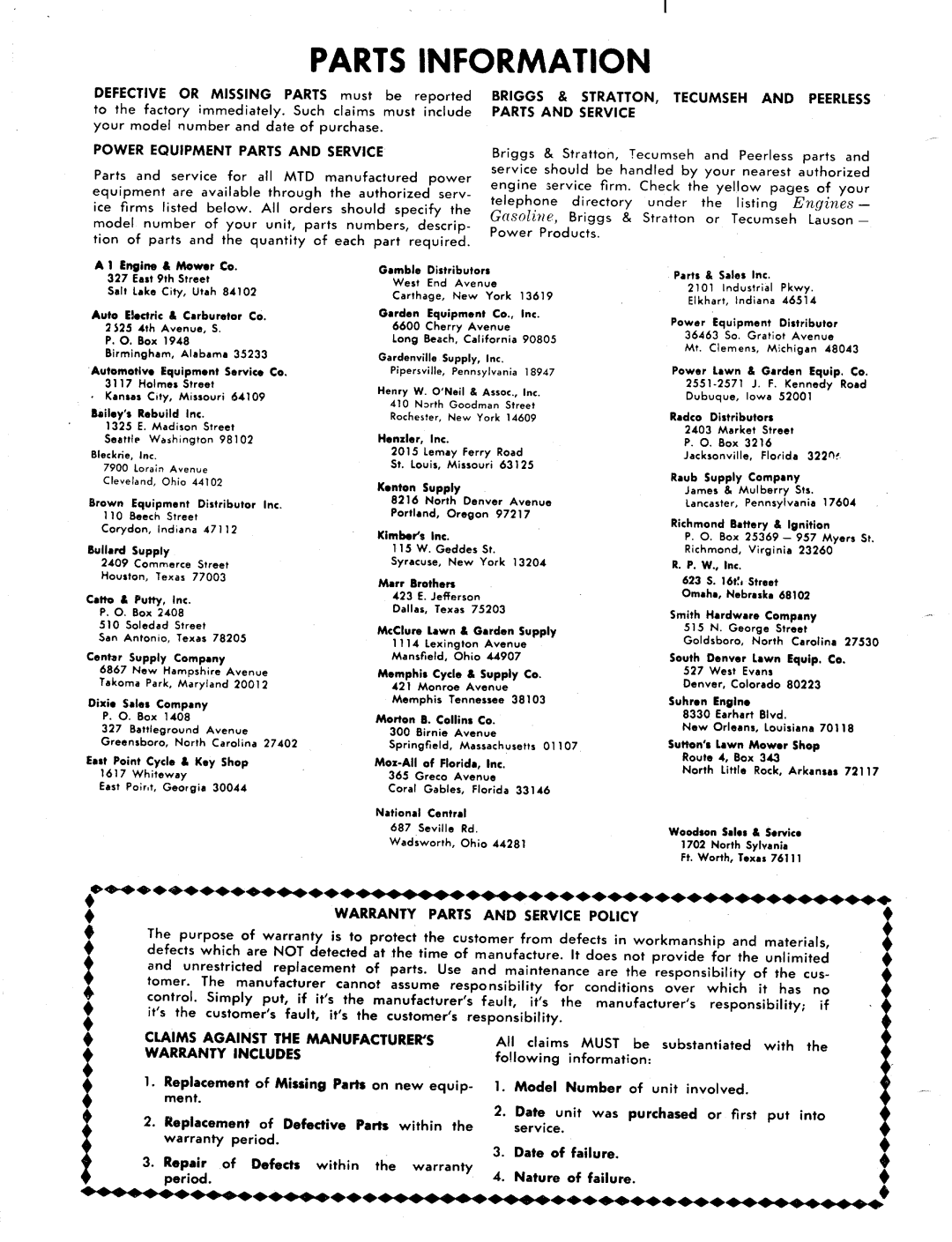 MTD 135-430A, 135-435A manual 