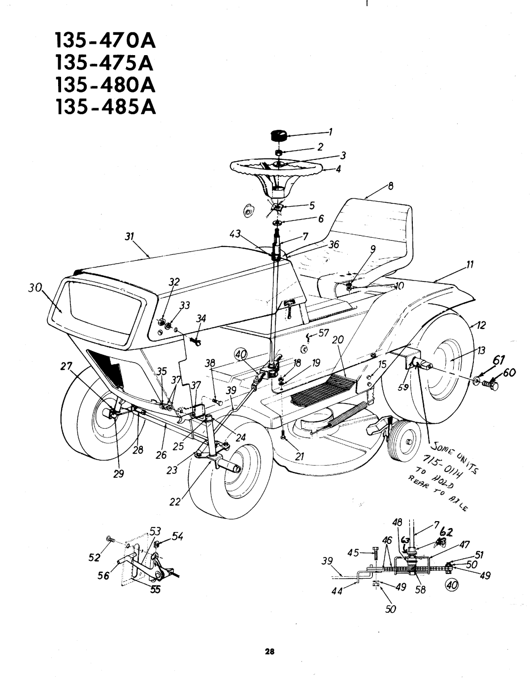 MTD 135-470A, 135-480A, 135-475A, 135-485A manual 