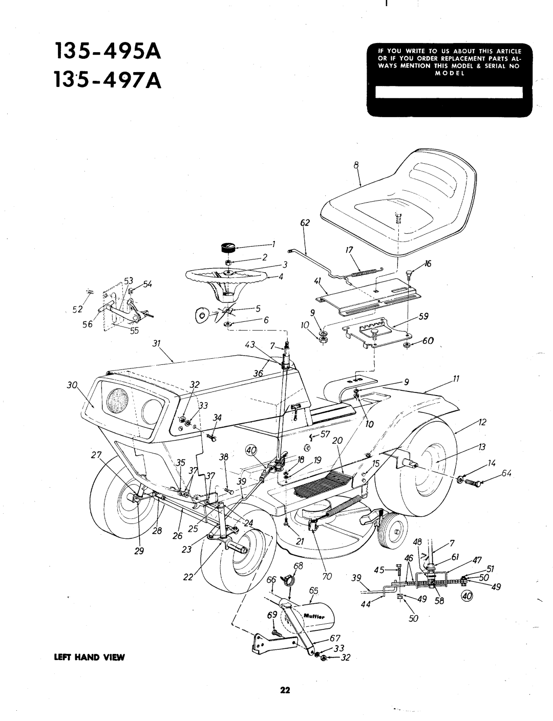 MTD 135-495A, 135-497A manual 