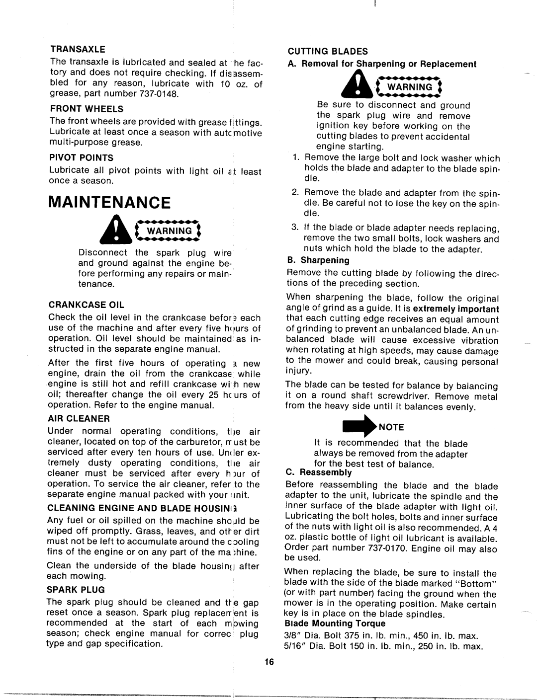 MTD 135-715-000, 135-714-000, 135-705-000, 135-704-000 manual 