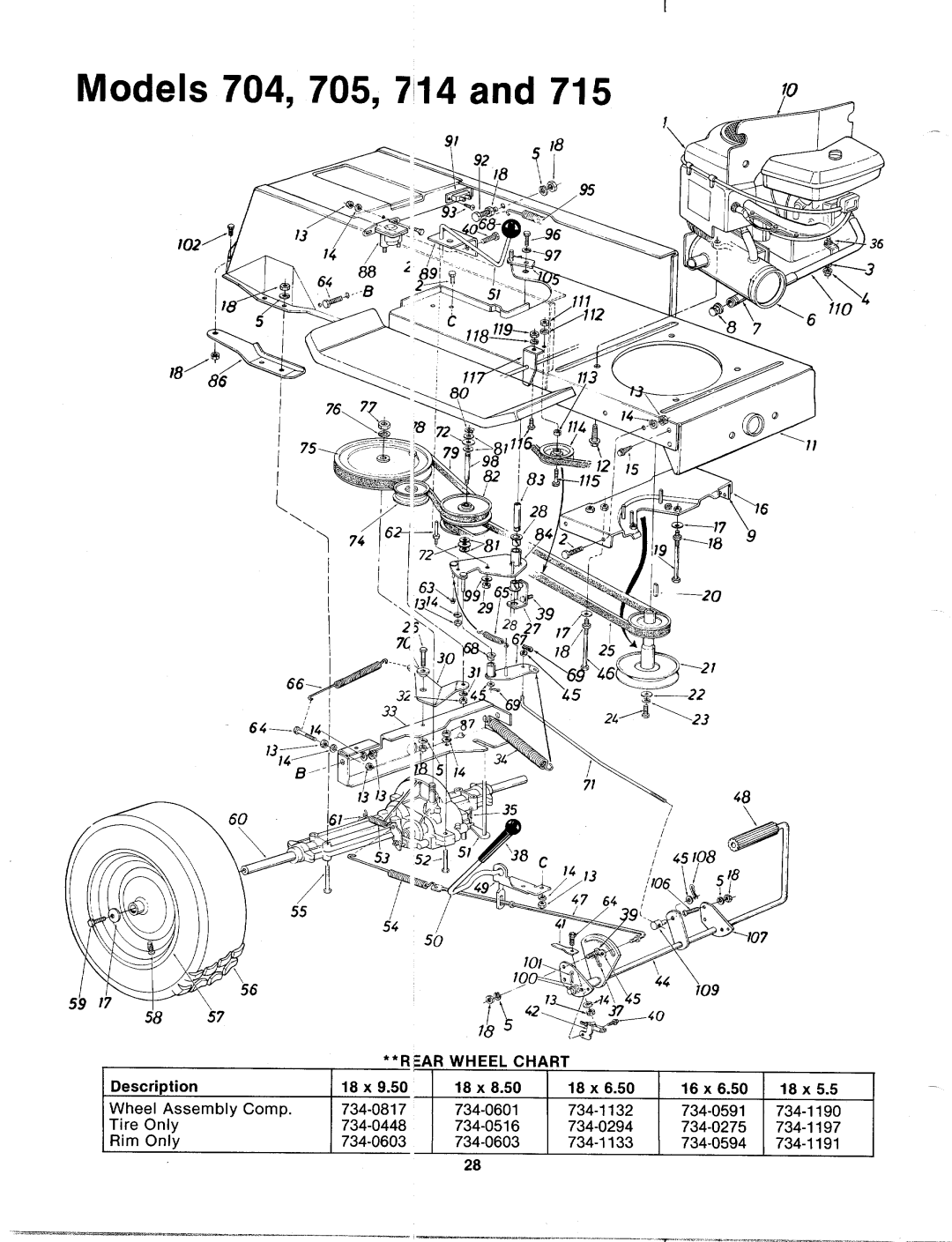 MTD 135-715-000, 135-714-000, 135-705-000, 135-704-000 manual 