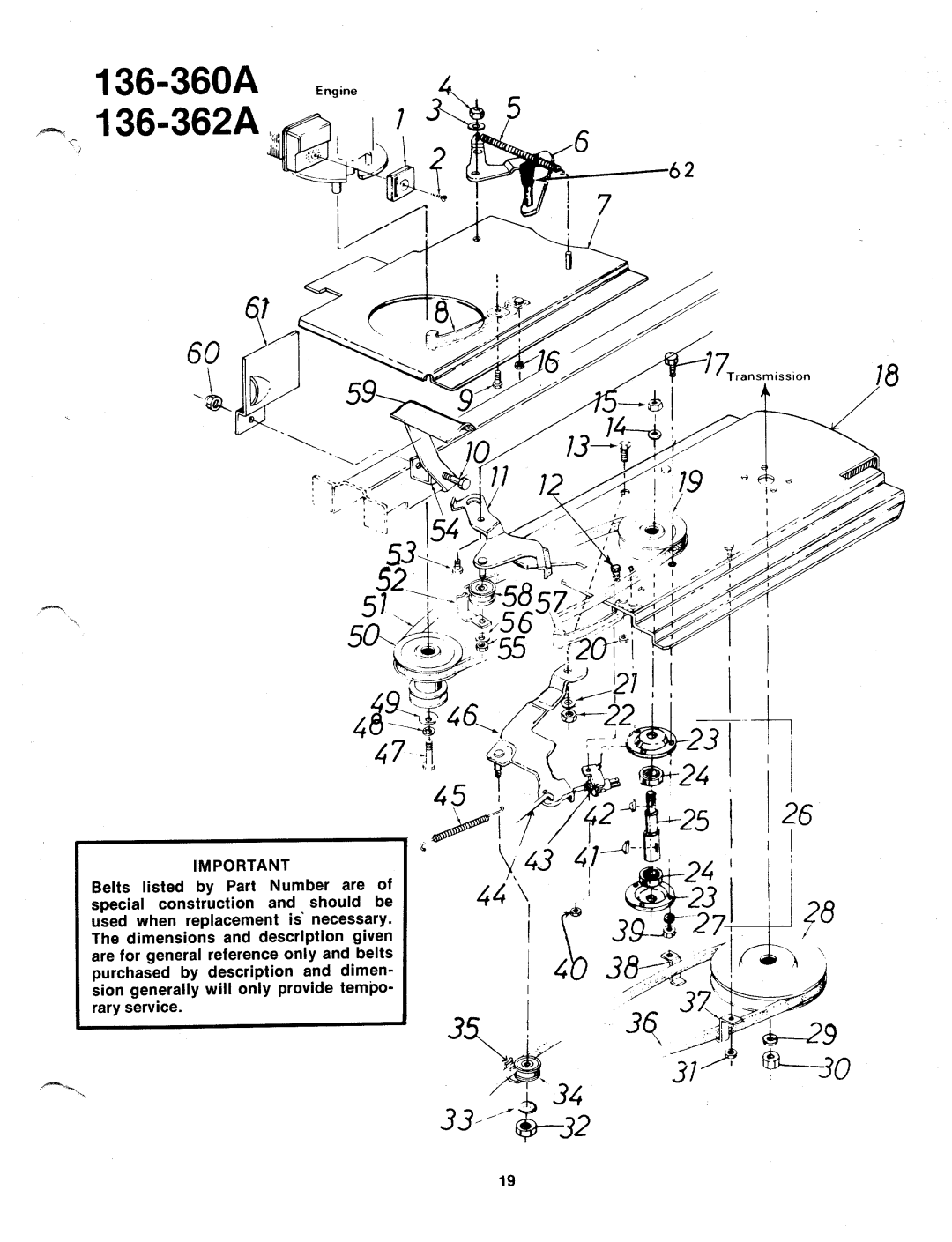 MTD 136-362A, 136-360A manual 