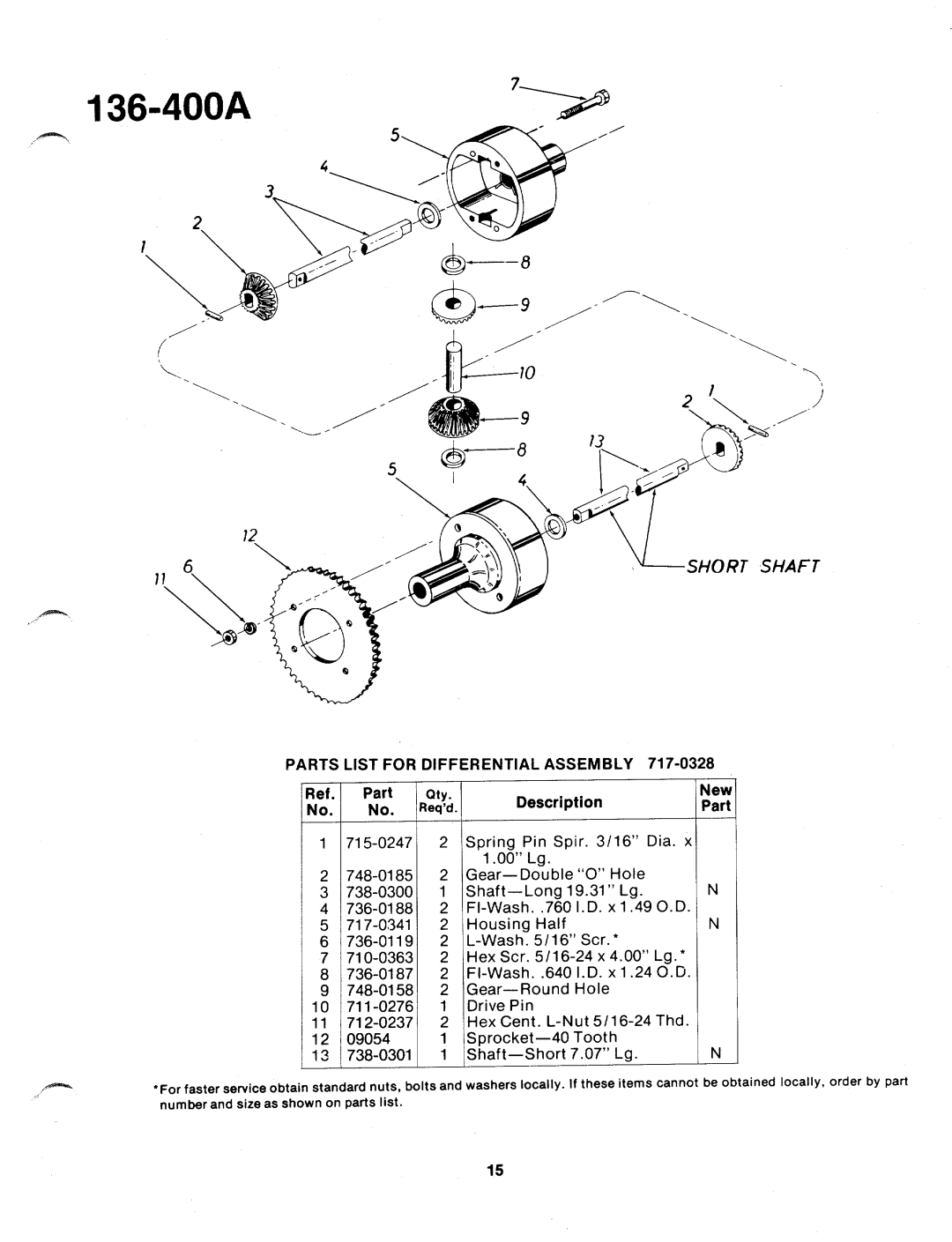 MTD 136-400A manual 