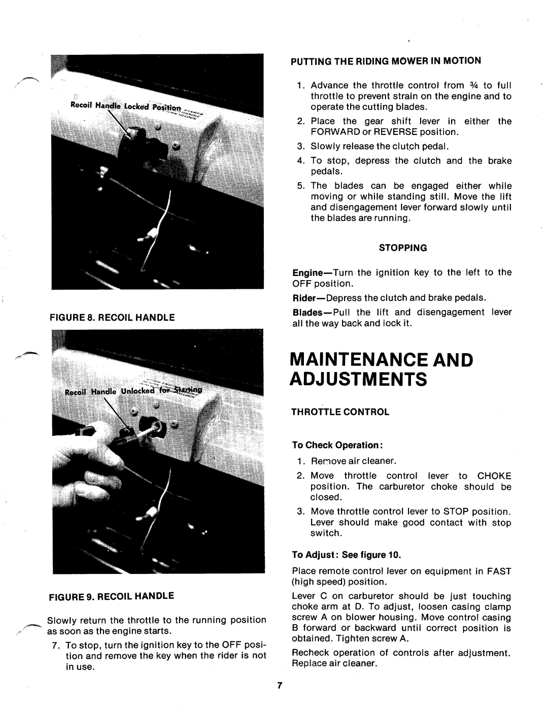 MTD 136-400A manual 