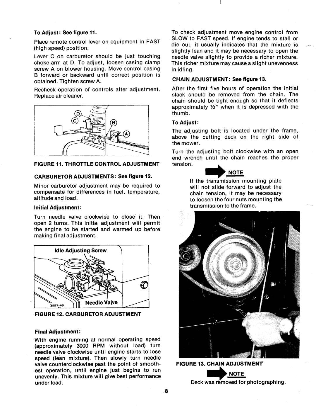 MTD 136-402A, 136-406A manual 