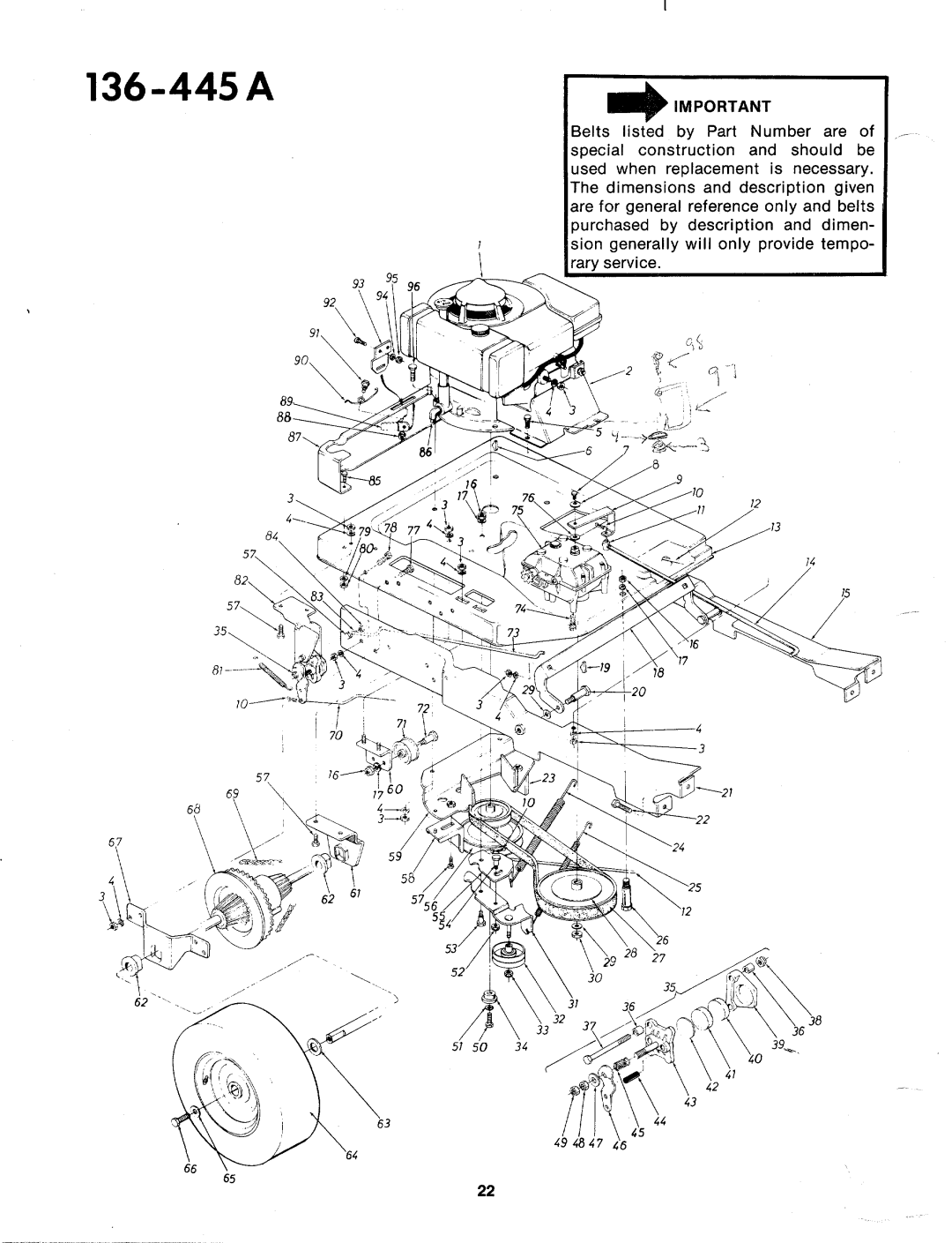 MTD 136-445A manual 