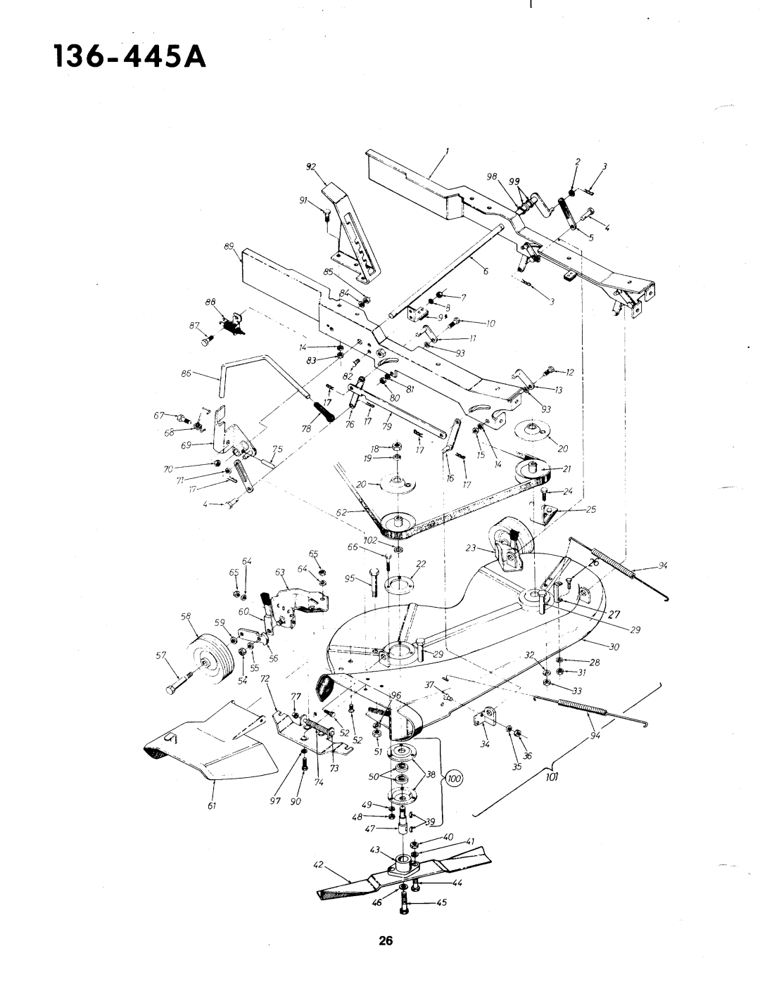 MTD 136-445A manual 