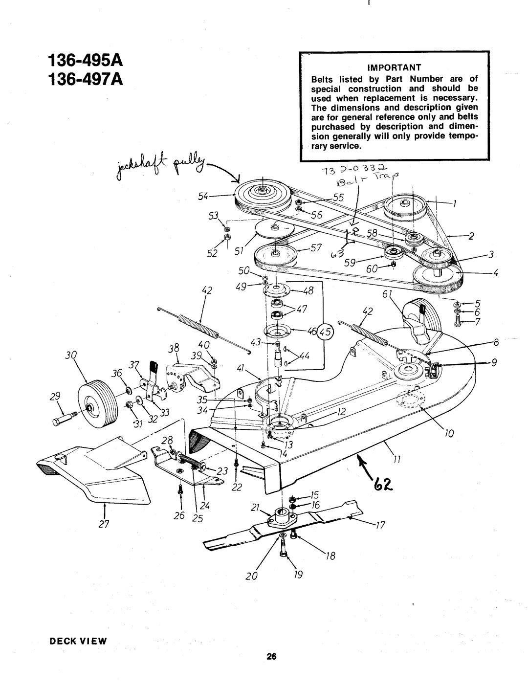 MTD 136-495A, 136-497A manual 