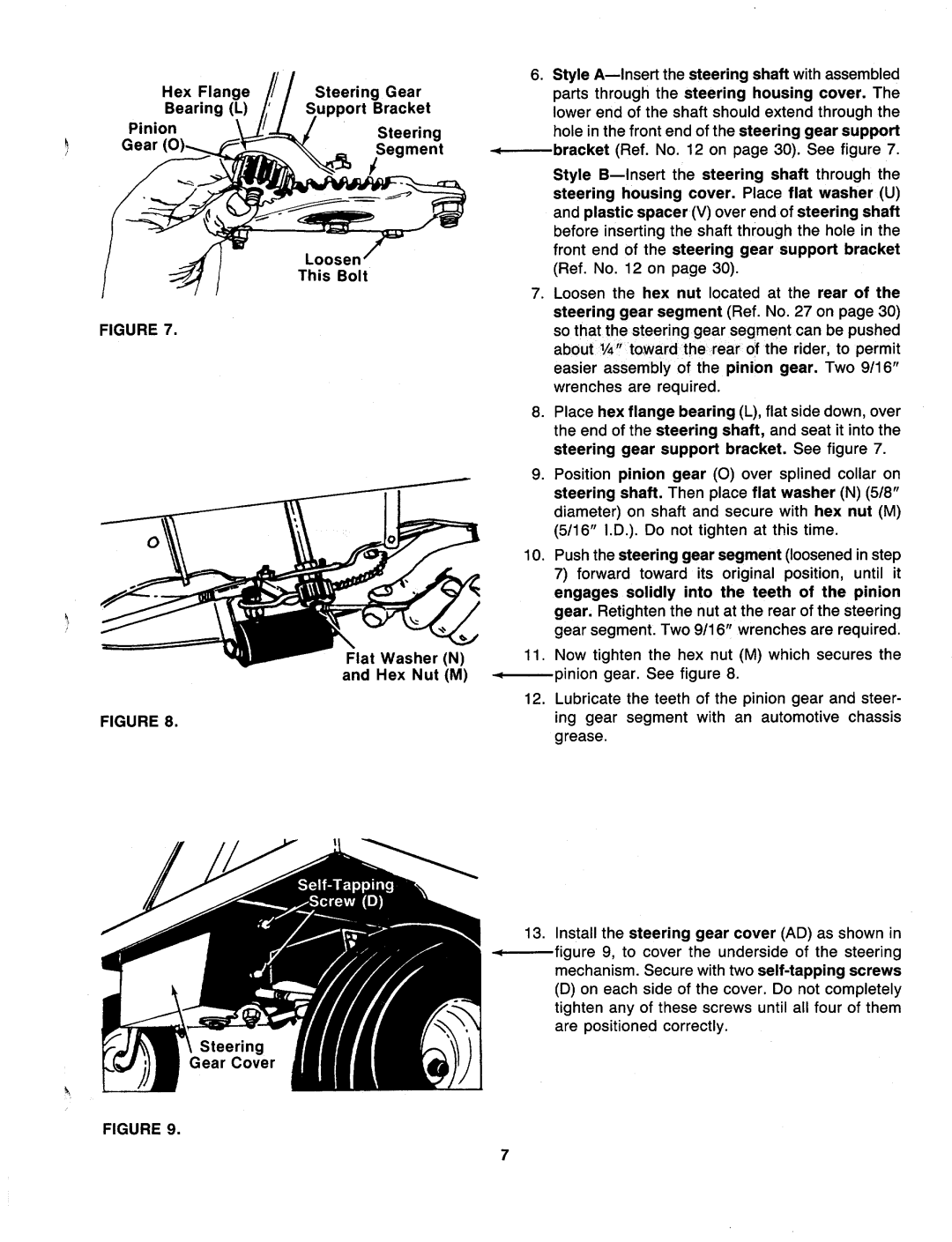 MTD 136-501-000, 136-511-000, 136-518-000, 136-508-000 manual 