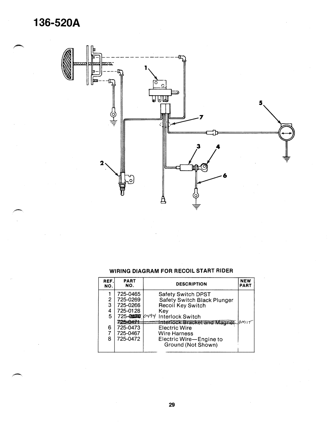 MTD 136-525A, 136-520A manual 