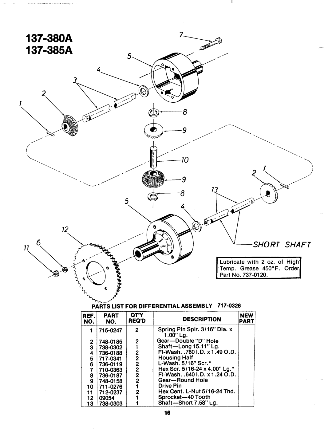 MTD 137-380-300, 137-380A, 137-385A, 137-385-300 manual 