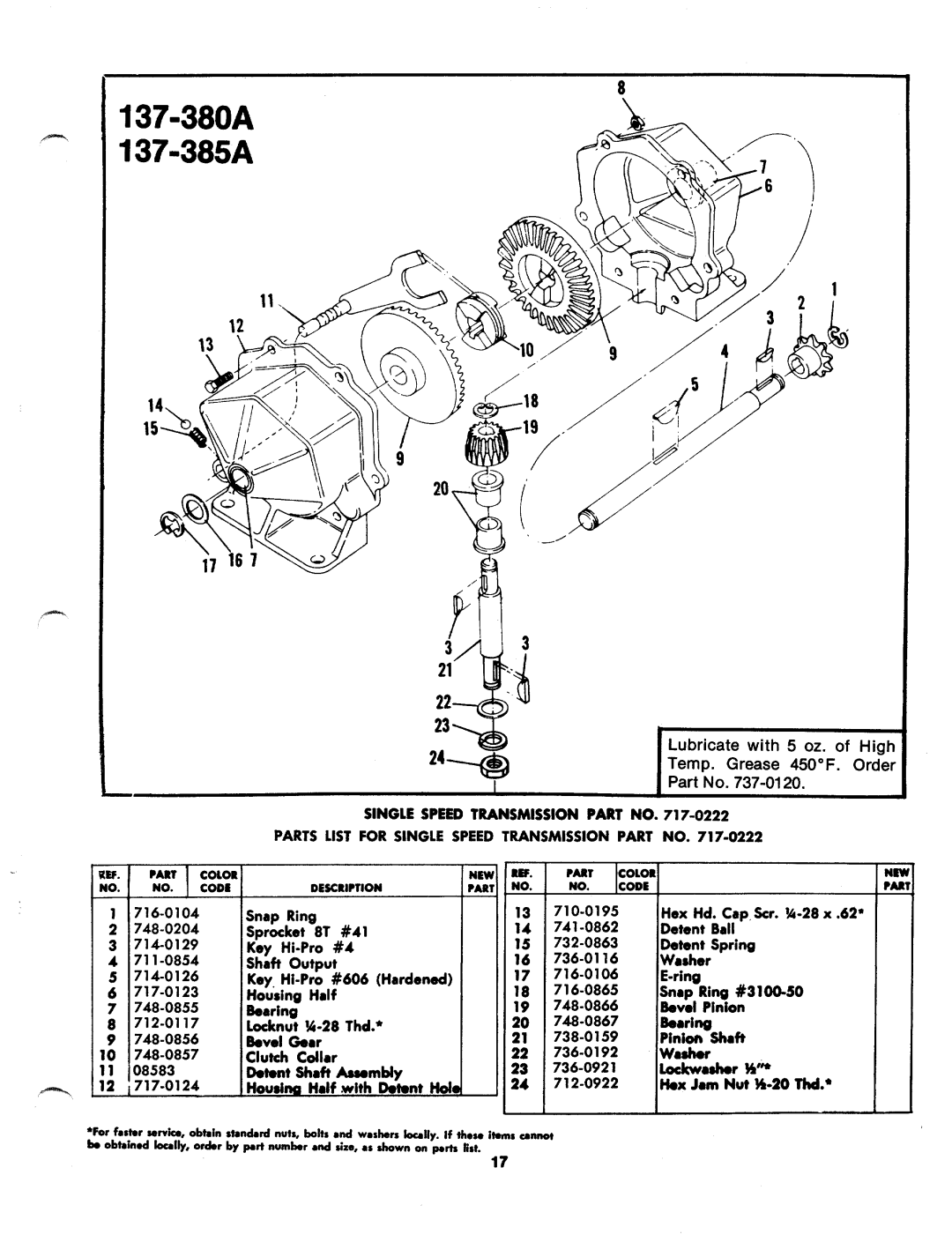 MTD 137-380A, 137-380-300, 137-385A, 137-385-300 manual 