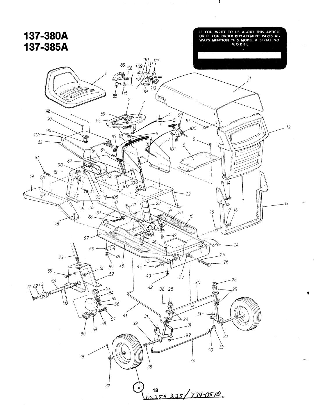 MTD 137-385A, 137-380-300, 137-380A, 137-385-300 manual 