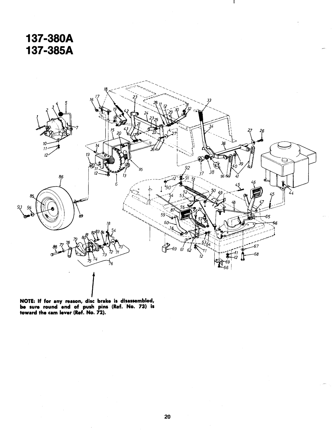 MTD 137-380-300, 137-380A, 137-385A, 137-385-300 manual 