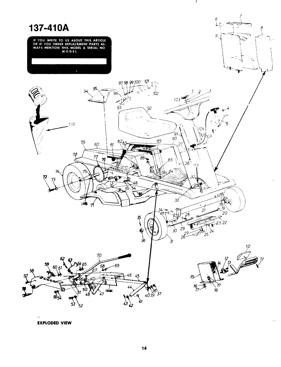 MTD 137-410-300, 137-410A manual 