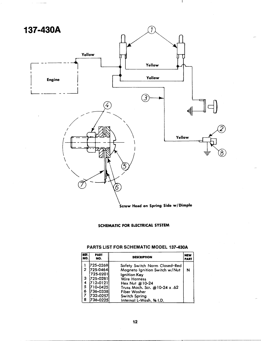 MTD 137-430A, 137-435A, 137-430-300, 137-435-300 manual 