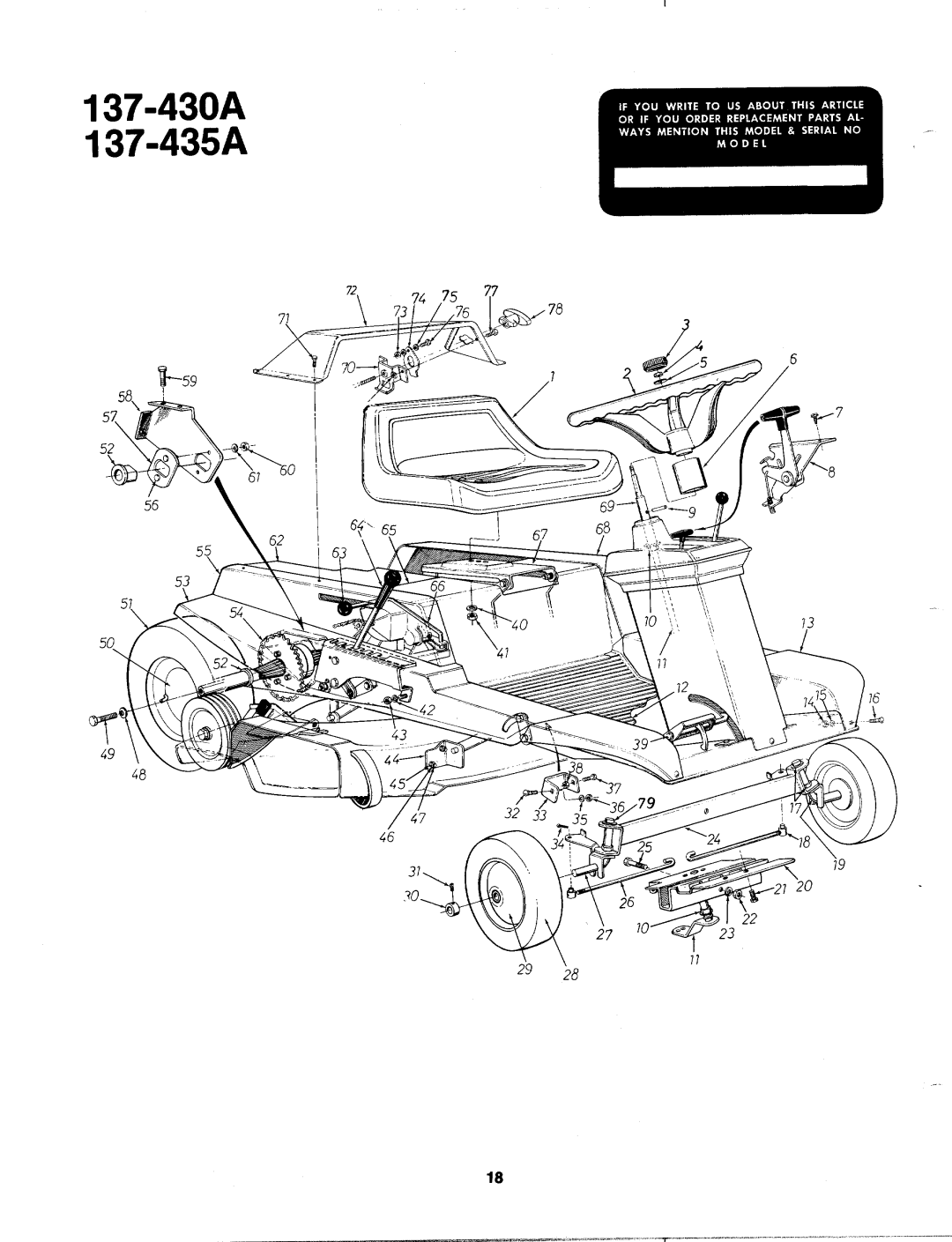 MTD 137-430-300, 137-430A, 137-435A, 137-435-300 manual 