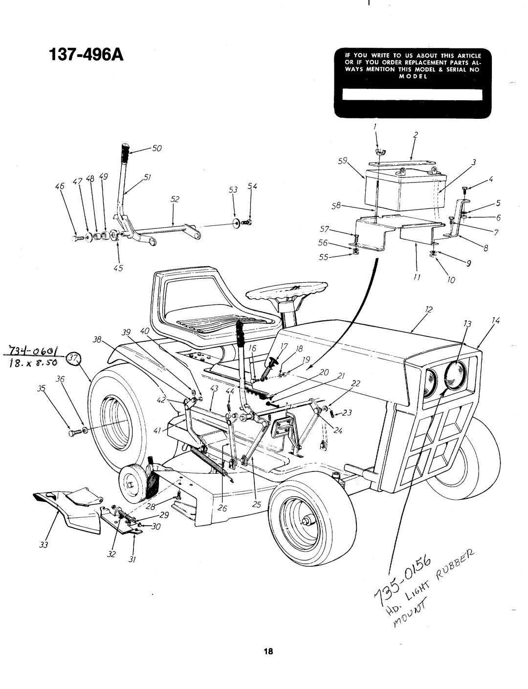 MTD 137-496A manual 