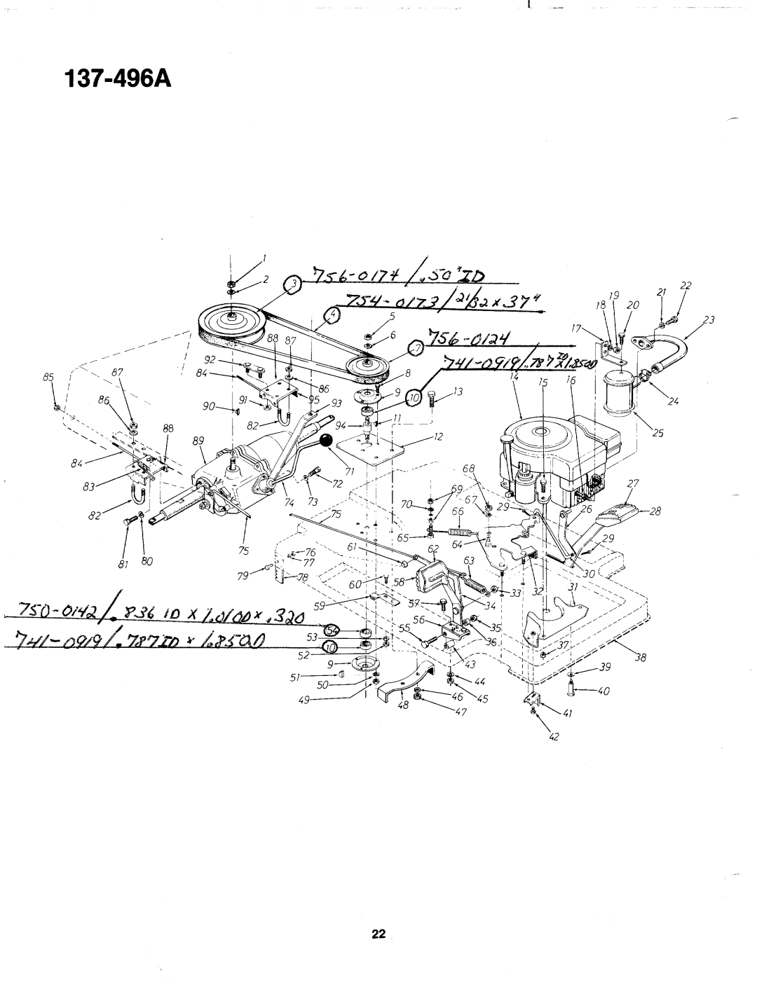 MTD 137-496A manual 