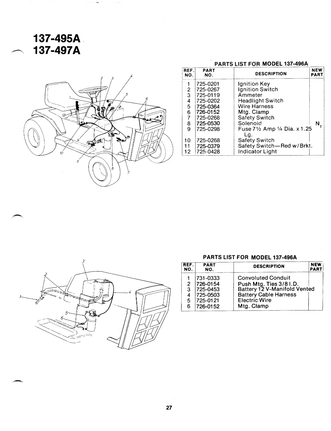 MTD 137-496A manual 