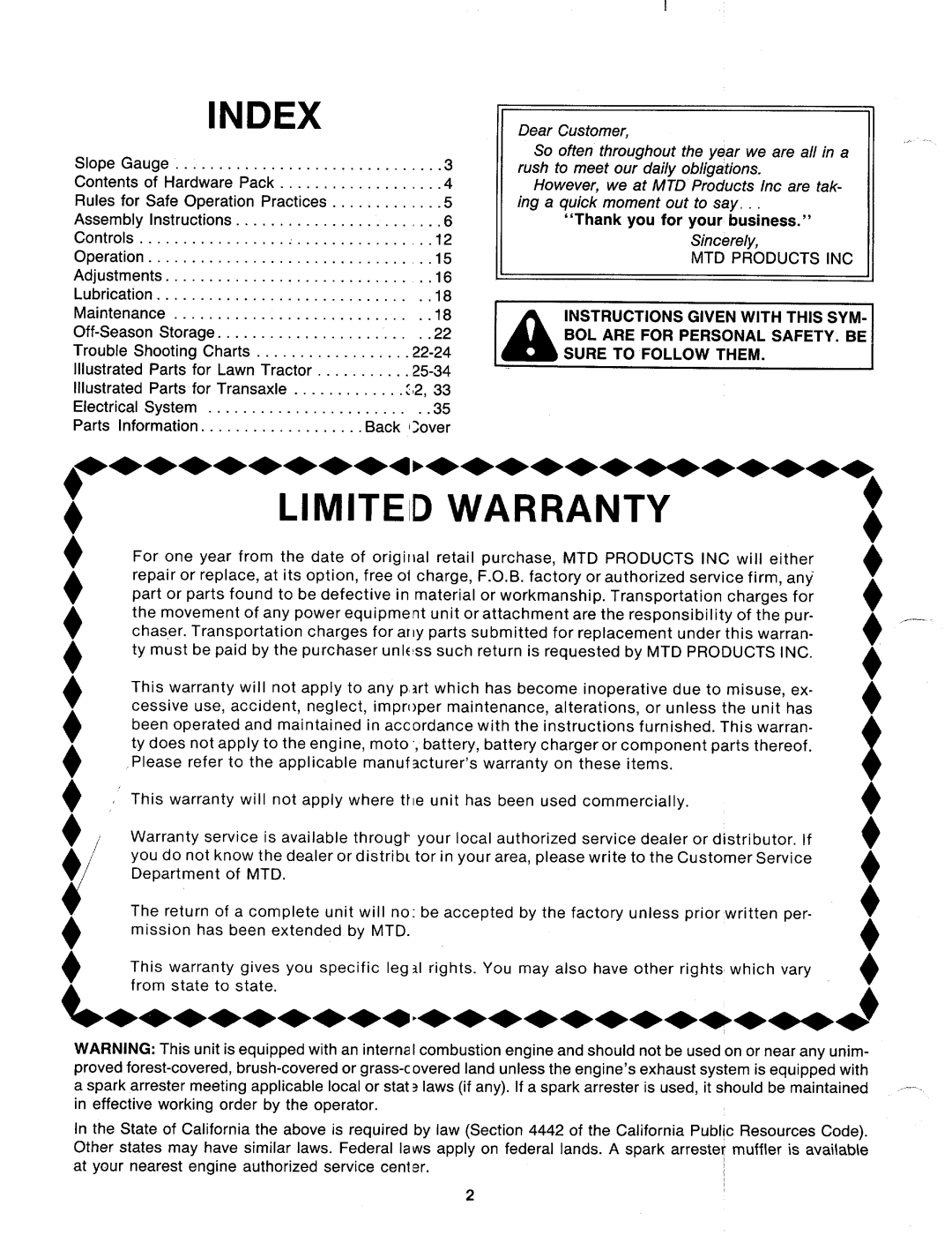 MTD 137-514-000, 137-508-000, 137-501-000, 137-511-000 manual 