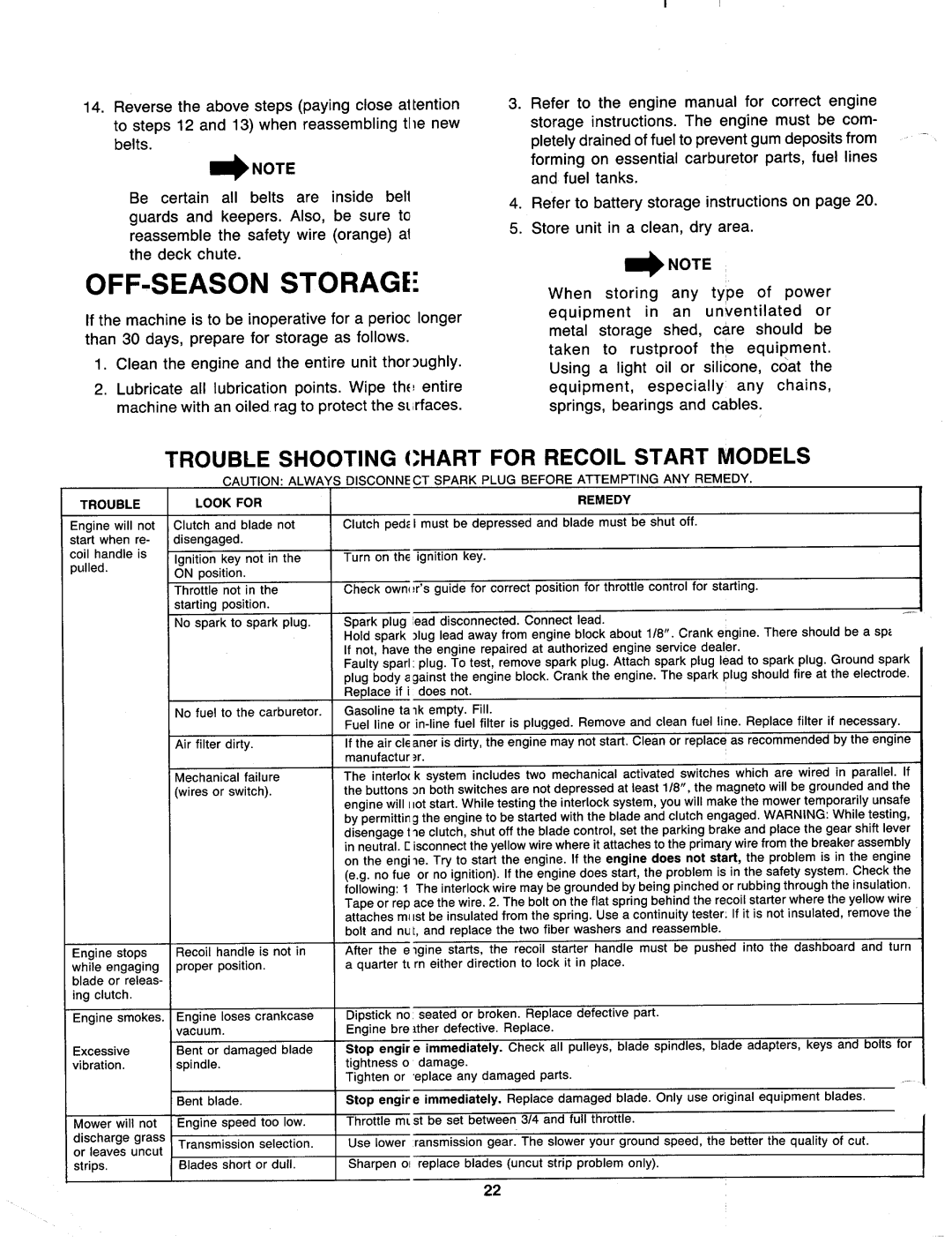 MTD 137-514-000, 137-508-000, 137-501-000, 137-511-000 manual 