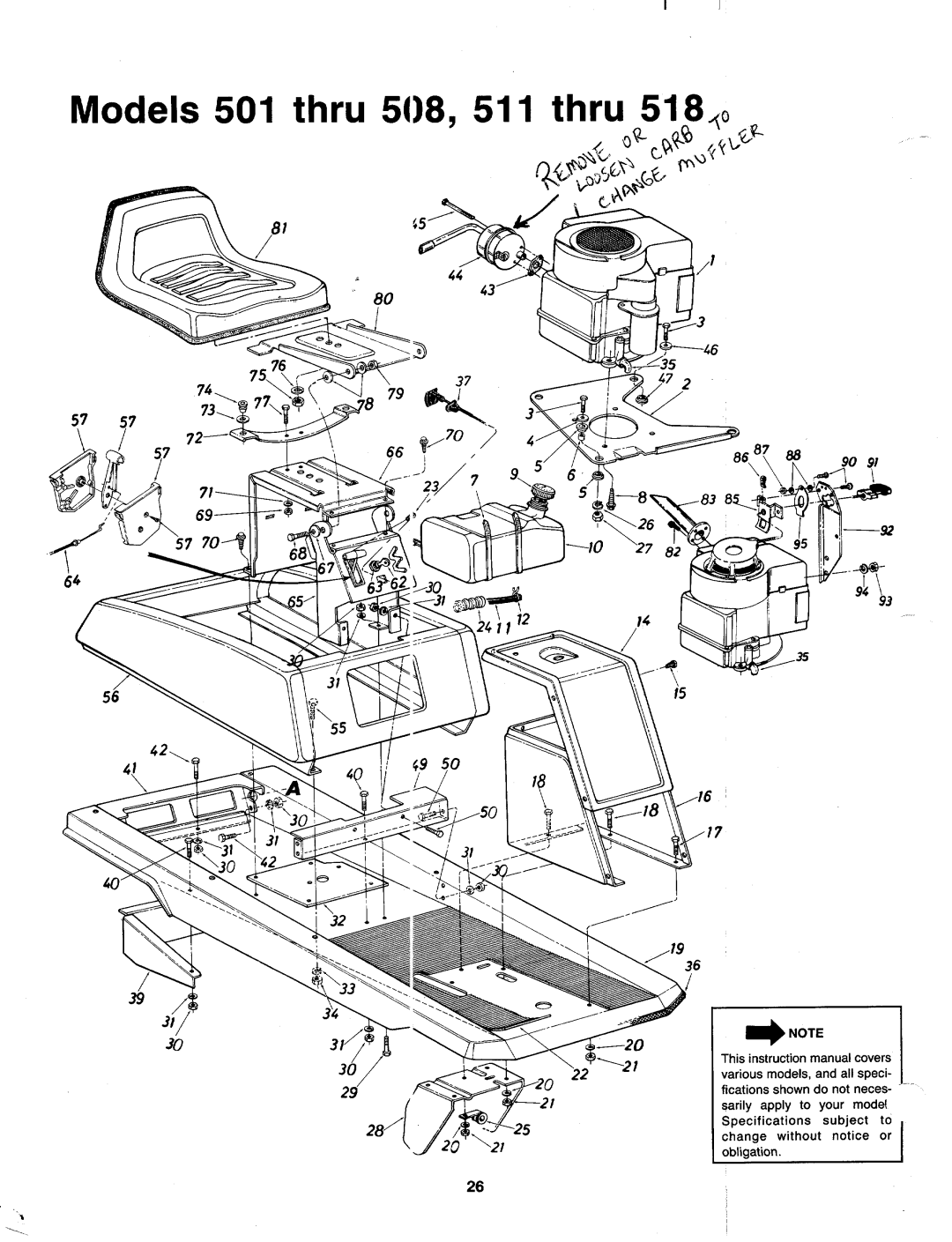 MTD 137-514-000, 137-508-000, 137-501-000, 137-511-000 manual 