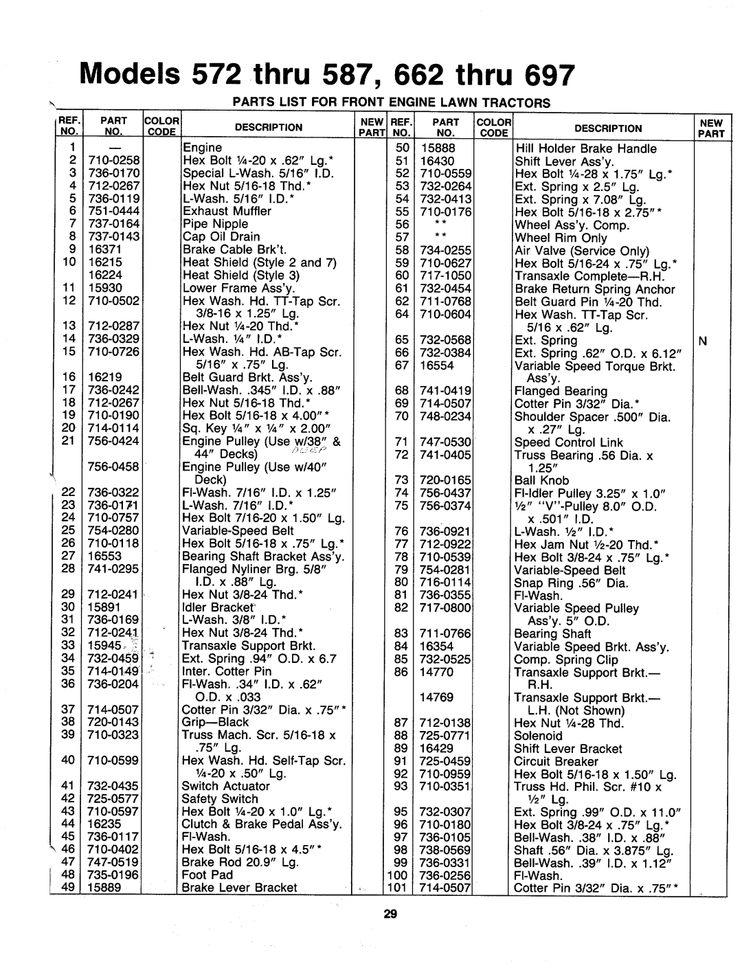 MTD 137-570-000, 137-587-000, 137-660-000, 137-697-000 manual 