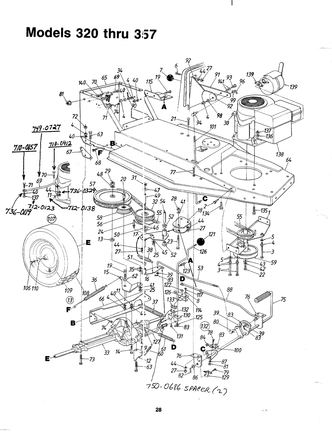 MTD 138-337-000, 138-340-000, 138-330-000, 138-332-000, 138-322-000, 138-320-000, 138-327-000, 138-342-000, 138-357-000 manual 