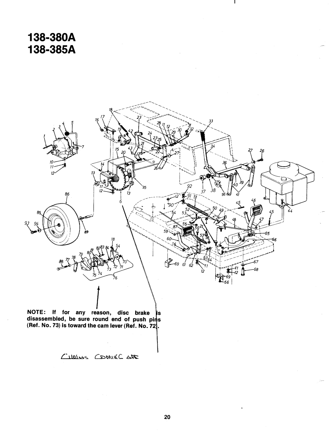 MTD 138-385A, 138-380A manual 