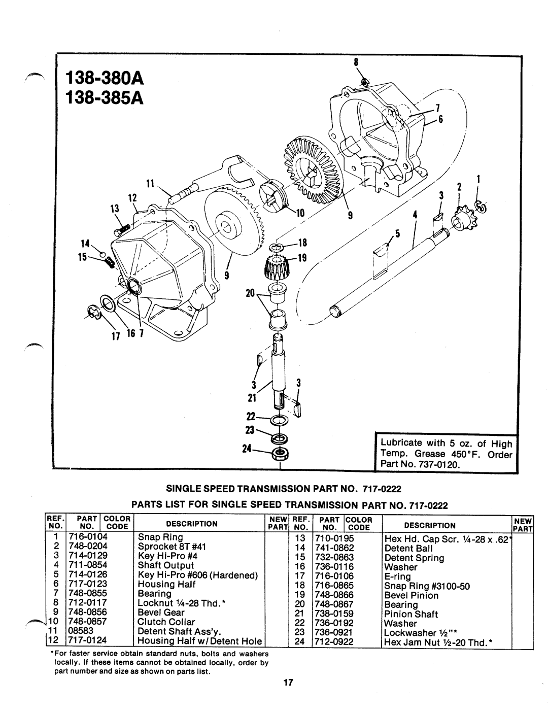 MTD 138-380A, 138-385A manual 