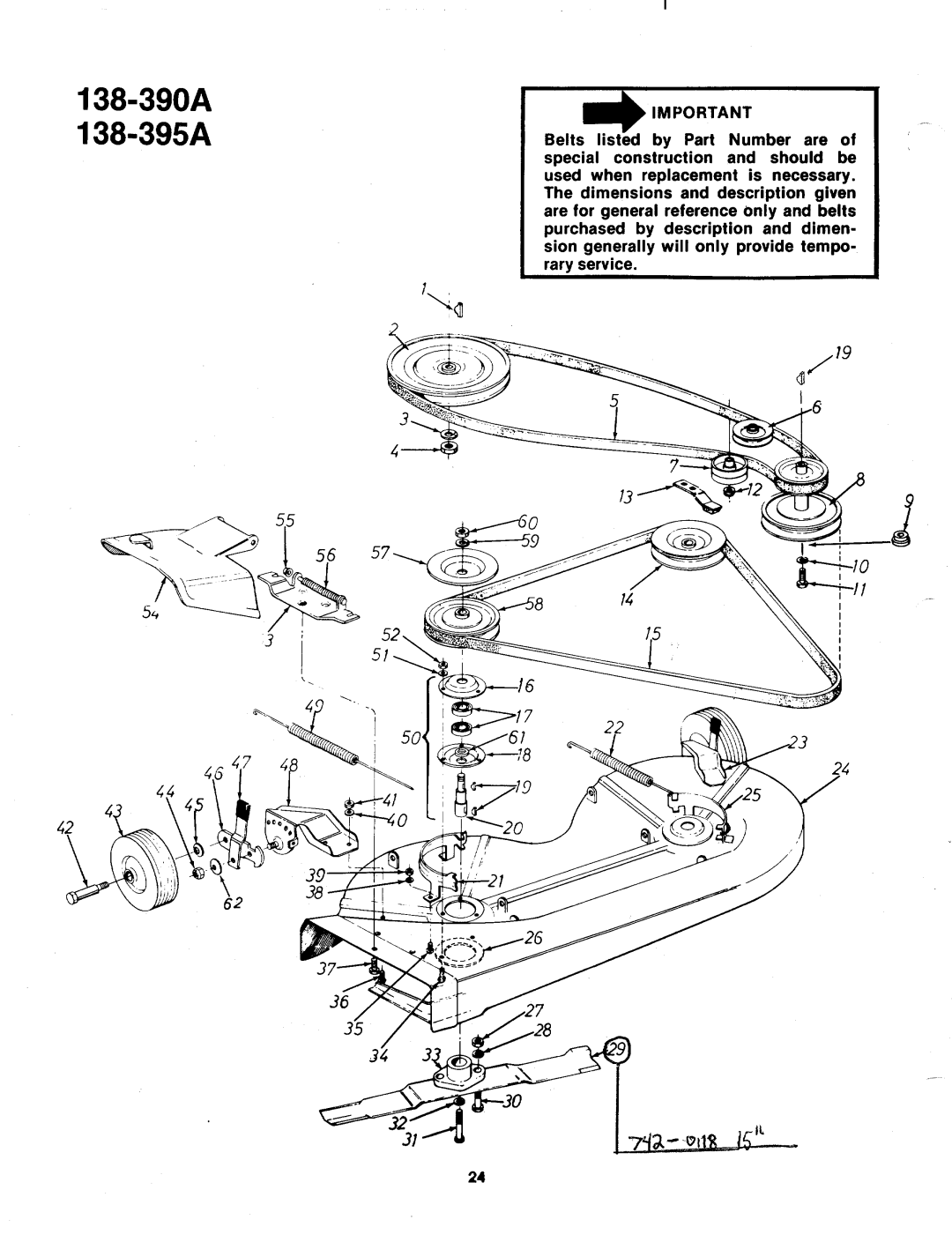 MTD 138-395A, 138-390A manual 