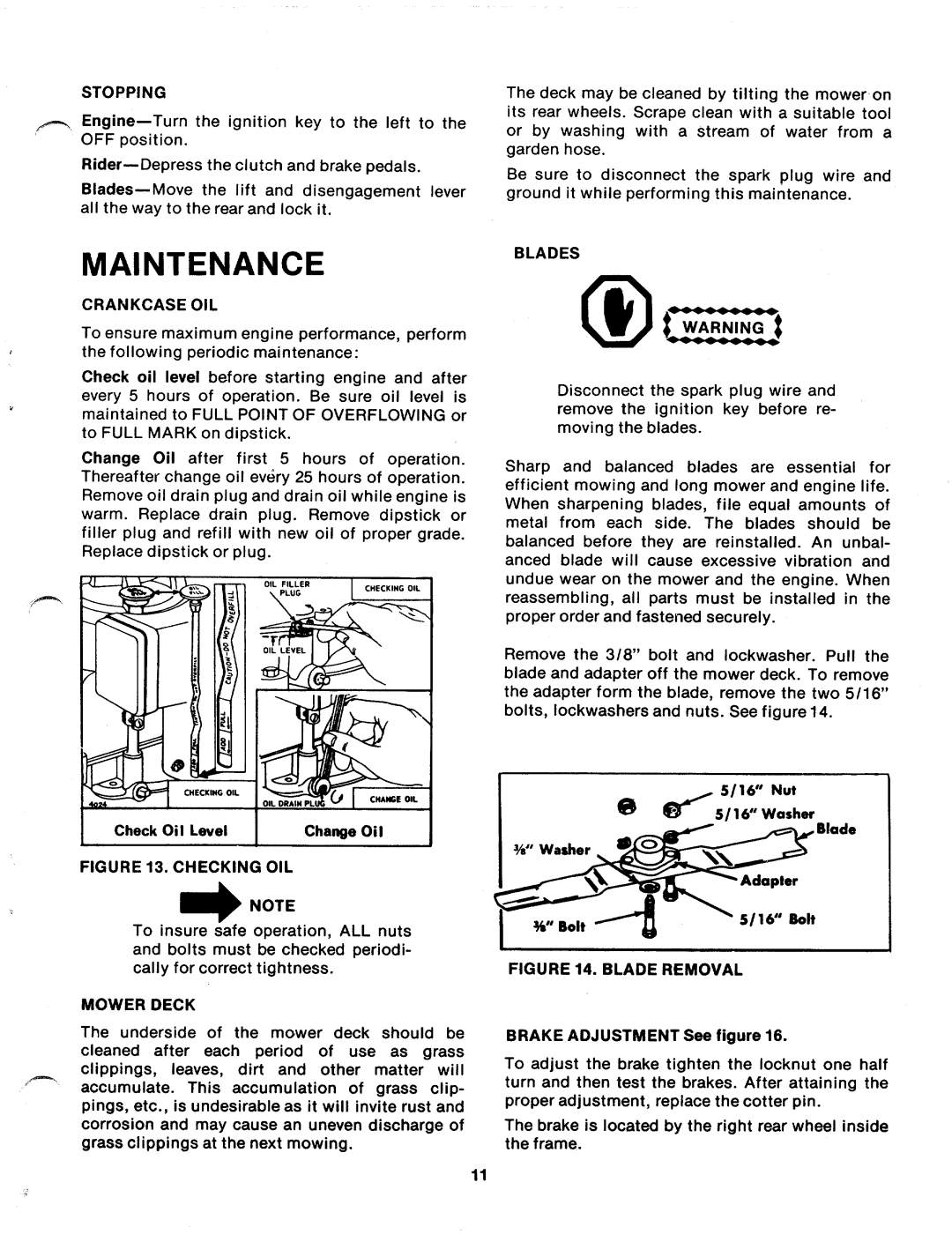 MTD 138-390A, 138-395A manual 