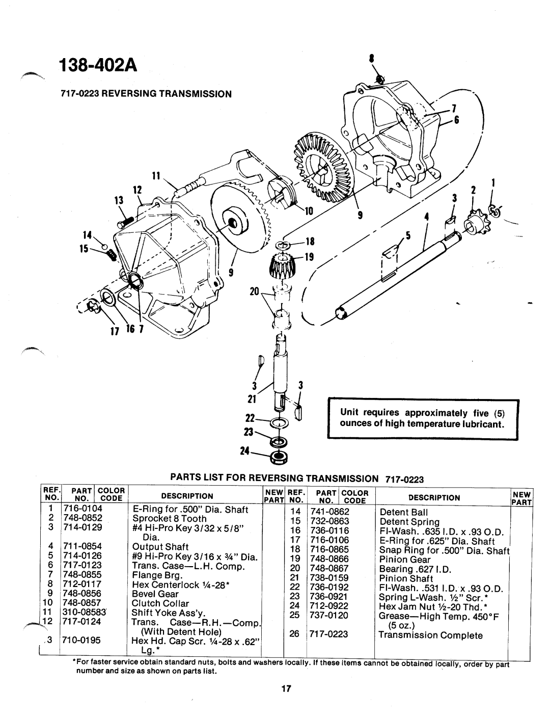 MTD 138-402A manual 