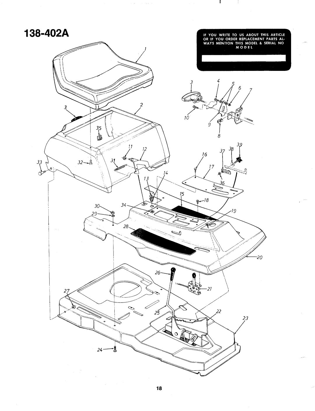 MTD 138-402A manual 